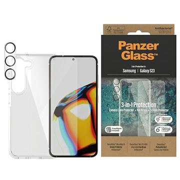 Set di Protezione PanzerGlass 3-in-1 per Samsung Galaxy S23 5G - Trasparente