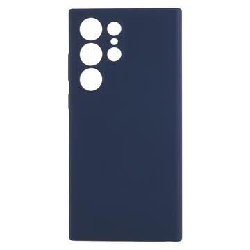 Custodia Silicone Liquido per Samsung Galaxy S23 Ultra 5G - Blu Scuro