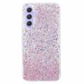 Custodia in TPU Glitter Flakes per Samsung Galaxy S24 FE - Rosa