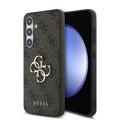 Custodia Ibrida Guess 4G Big Metal Logo per Samsung Galaxy S24 FE - Marrone