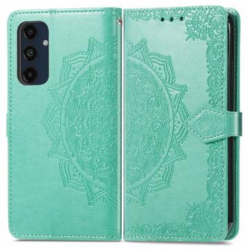 Custodia a portafoglio per Samsung Galaxy S24 FE serie Mandala - Verde