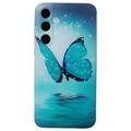 Custodia in TPU Stylish Ultra Sottile per Samsung Galaxy S24 FE - Farfalla Blu