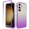 Custodia Ibrida Gradient Series per Samsung Galaxy S24 - Viola / Trasparente