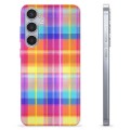 Samsung Galaxy S24+ Custodia TPU - Camicia di Flanella