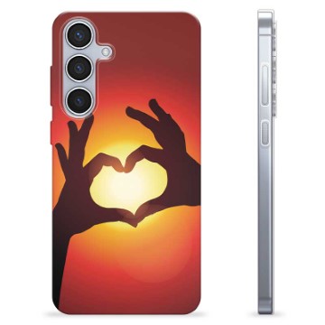 Samsung Galaxy S24+ Custodia TPU - Siluetta del Cuore