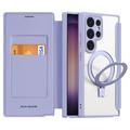 Custodia magnetica Flip Samsung Galaxy S24 Ultra Dux Ducis Skin X Pro - Viola