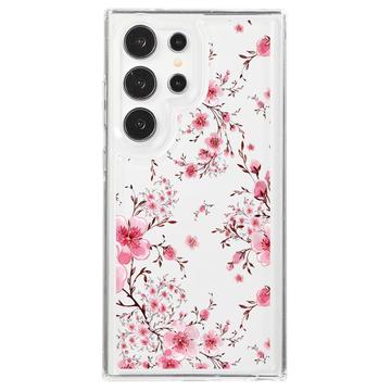 Custodia Samsung Galaxy S24 Ultra Fashion TPU - Fiori Rosa