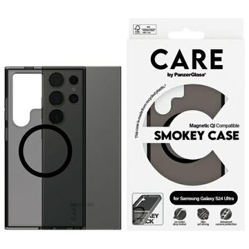 Custodia per Samsung Galaxy S24 Ultra PanzerGlass Care Smokey Urban Combat - Compatibile con MagSafe - Nera