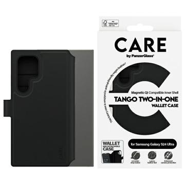 Custodia a portafoglio 2 in 1 per Samsung Galaxy S24 Ultra PanzerGlass Care Tango - Compatibile con MagSafe - Nera