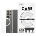 Custodia per Samsung Galaxy S24 Ultra PanzerGlass Care Transparent Urban Combat - Compatibile con MagSafe - Bianca