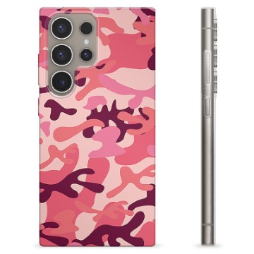 Samsung Galaxy S24 Ultra Custodia TPU - Camuflage Rosa