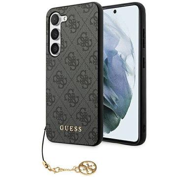 Custodia Ibrida Guess 4G Charms Collection per Samsung Galaxy S24+ - Grigia