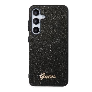 Custodia Ibrida Guess Glitter Flakes Metal Logo per Samsung Galaxy S24+