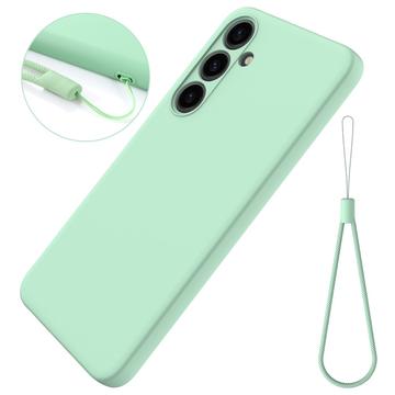 Custodia in Silicone Liquido per Samsung Galaxy S24+ - Verde