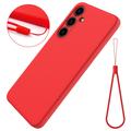 Custodia in Silicone Liquido per Samsung Galaxy S24+ - Rossa