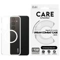 Custodia per Samsung Galaxy S24+ PanzerGlass Care Transparent Urban Combat - Compatibile con MagSafe - Bianco