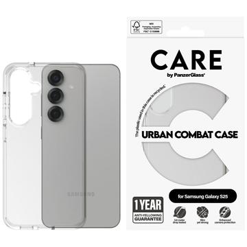 Custodia per Samsung Galaxy S25 PanzerGlass Care Urban Combat - Trasparente