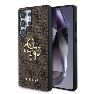 Custodia Ibrida Guess 4G Big Metal Logo per Samsung Galaxy S25 Ultra - Marrone