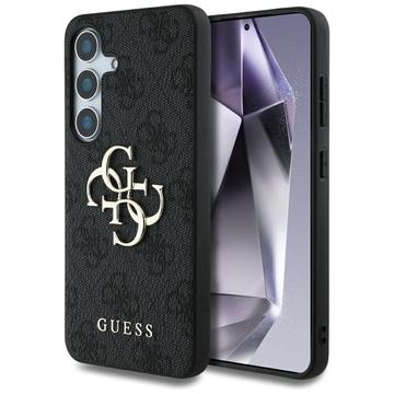 Custodia Ibrida Guess 4G Big Metal Logo per Samsung Galaxy S25+ - Nera