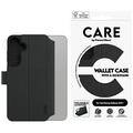 Custodia a portafoglio con supporto Samsung Galaxy S25+ PanzerGlass Care Feature - Nero