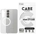 Custodia PanzerGlass Care Star Lit per Samsung Galaxy S25+ - Compatibile con MagSafe - Bianco trasparente