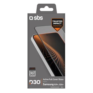 Protezione dello schermo in vetro temperato con cornice Samsung Galaxy S25+/S24+ SBS D3O Active Full Cover