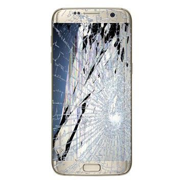 Riparazione del Display LCD e del Touch Screen del Samsung Galaxy S7 Edge (GH97-18533C) - Color Oro