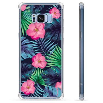 Custodia Ibrida per Samsung Galaxy S8  - Fiore Tropicale