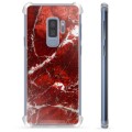 Custodia ibrida per Samsung Galaxy S9+ - Marmo rosso