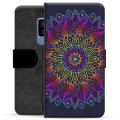 Custodia a Portafoglio Premium per Samsung Galaxy S9+ - Mandala Colorato