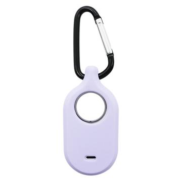 Custodia in silicone Samsung Galaxy SmartTag 2 con portachiavi - Viola