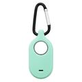 Custodia in silicone Samsung Galaxy SmartTag 2 con portachiavi - verde