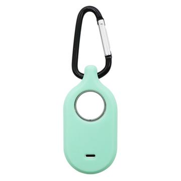 Custodia in silicone Samsung Galaxy SmartTag 2 con portachiavi - verde