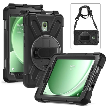 Custodia con Cinturino da Polso Heavy Duty 360 per Samsung Galaxy Tab Active 3/Tab Active5 - Nera