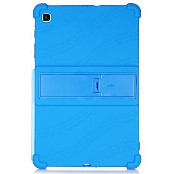 Custodia in silicone per Samsung Galaxy Tab S6 Lite 2020/2022/2024 con supporto per il calcio - Blu