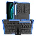 Custodia Ibrida Anti Scivolo con Supporto per Samsung Galaxy Tab S9 FE - blu / nera