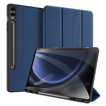 Custodia Smart Folio Tri-Fold Dux Ducis Domo per Samsung Galaxy Tab S9 FE+ (Confezione aperta - Condizone ottimo) - Blu