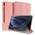 Custodia Smart Folio Tri-Fold Dux Ducis Domo per Samsung Galaxy Tab S9 FE+ - Rosa