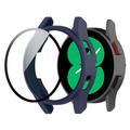 Custodia in Plastica con Pellicola Salvaschermo per Samsung Galaxy Watch FE - 40mm - Blu Scuro