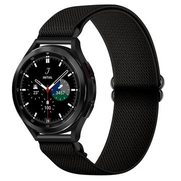 Samsung Galaxy Watch4/Watch4 Classic/Watch3/Active2/Active/Gear Sport/Gear S2 Classic Cinturino in nylon intrecciato - 20mm - Nero