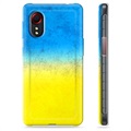 Custodia in TPU per Samsung Galaxy Xcover 5 con bandiera ucraina - bicolore