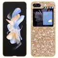 Custodia ibrida per Samsung Galaxy Z Flip6 Serie Glitter - Color Oro