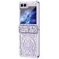 Custodia in plastica placcata Mechanical Legend per Samsung Galaxy Z Flip6 - Viola