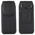 Custodia Orizzontale in Pelle Stile Holster per iPhone 11 Pro - Nera