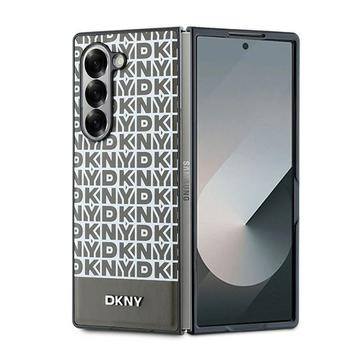 Custodia per Samsung Galaxy Z Fold6 DKNY Repeat Pattern Bottom Stripe - Compatibile con MagSafe - Marrone