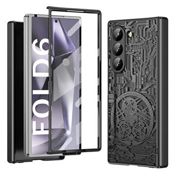 Custodia Samsung Galaxy Z Fold6 Mechanical Legend in plastica placcata