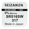 Seizaiken 317 SR516SW Batteria all'ossido d'argento - 1.55V