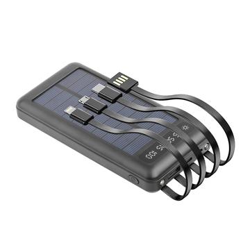 Setty SLR-100 4-in-1 Banca di energia solare 10000mAh - Nero