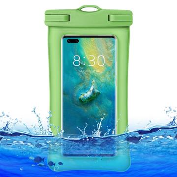 Custodia impermeabile per smartphone antiurto con cinturino - 7.2" - Verde