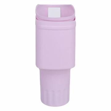 Coperchio protettivo in silicone con supporto per telefono per Stanley Tumbler 40 Oz - Viola